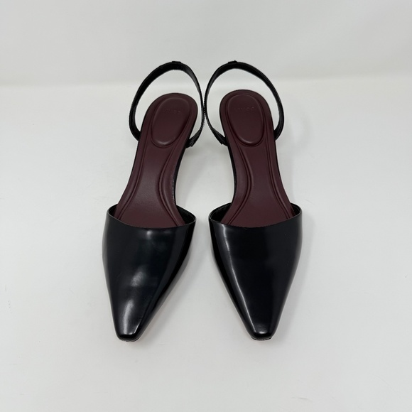 New Vince Sarita Kitten Heel Pump Black Sz 8.5 - Picture 6 of 10